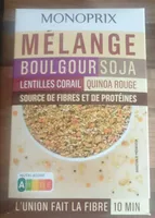 MÉLANGE BOULGOUR SOJA LENTILLES CORAIL QUINOA ROUGE