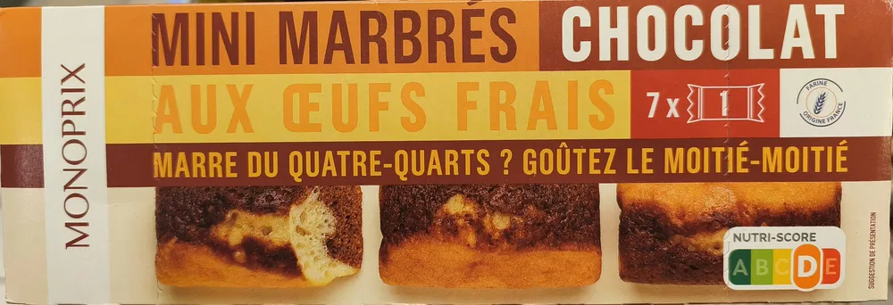 Mini Marbrés chocolat aux œufs frais
