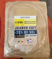 Jambon cuit -25% de sel