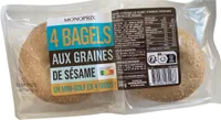 4 BAGELS AUX GRAINES DE SÉSAME