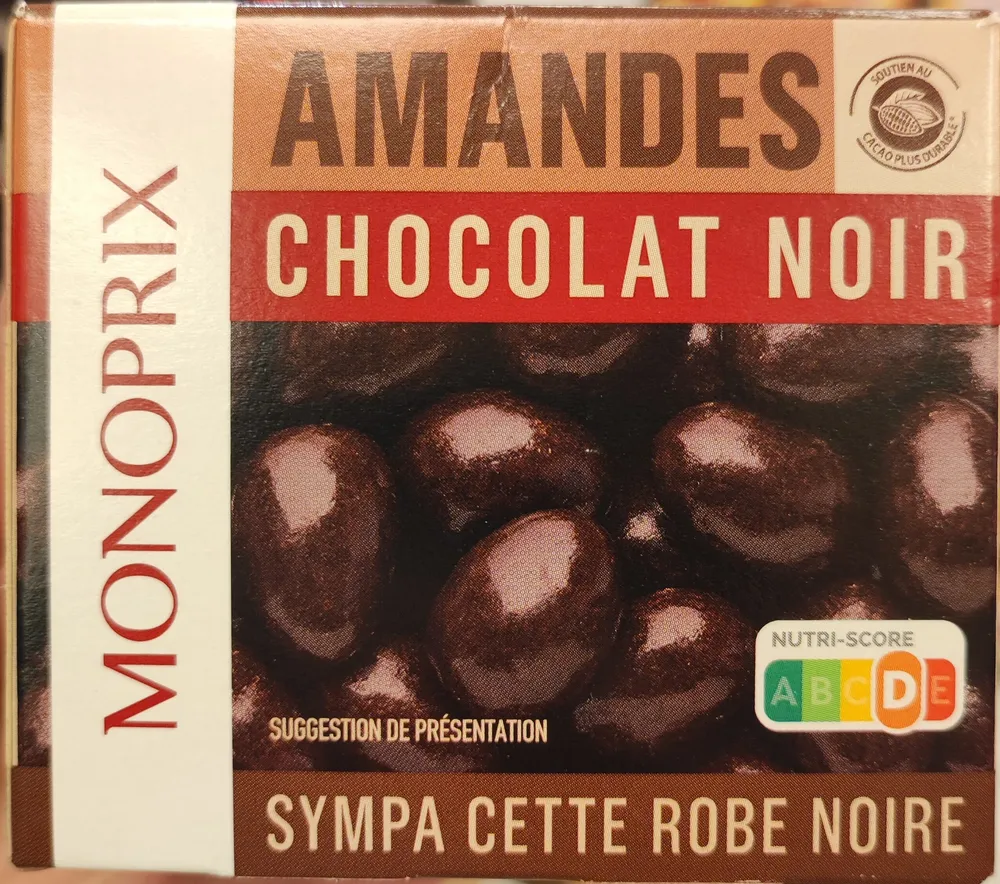 Amandes chocolat noir