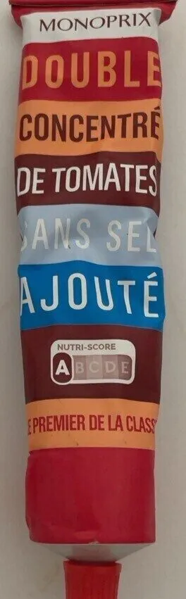 DOUBLE CONCENTRÉ DE TOMATES SANS SEL AJOUTÉ