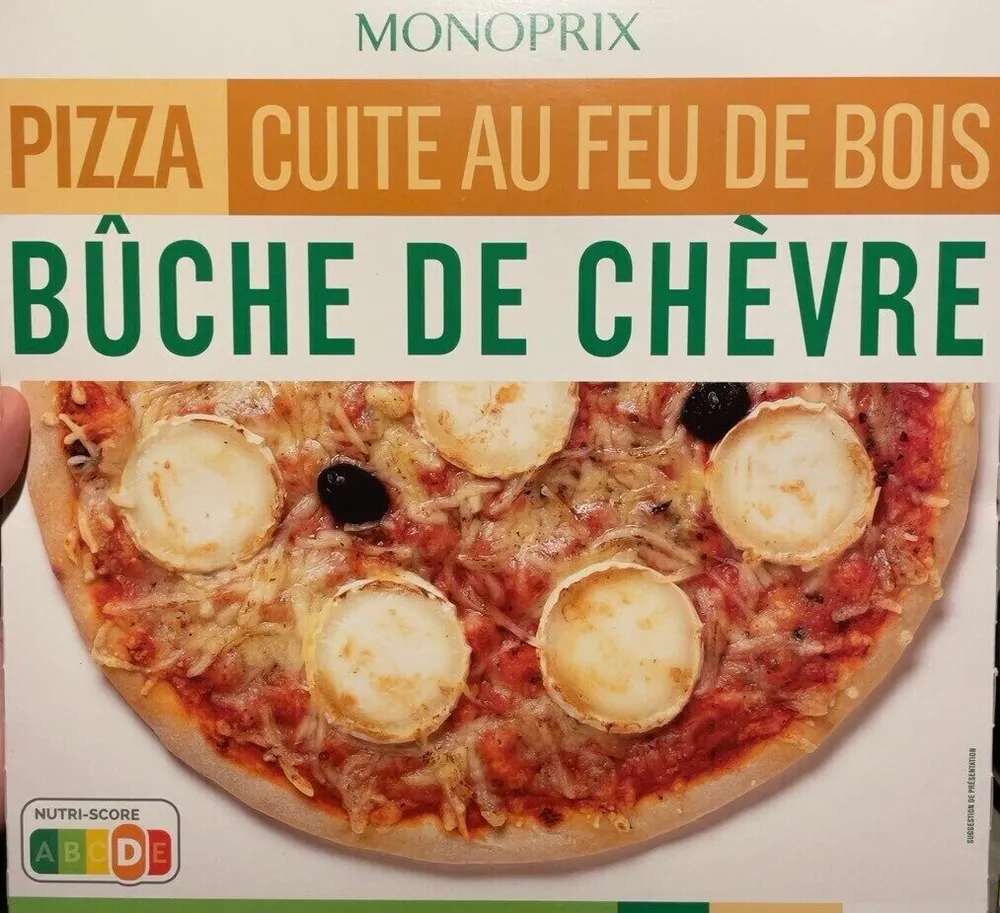 Pizza bûche de chèvre