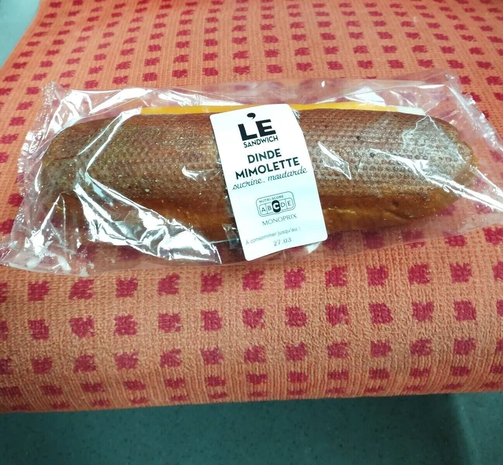 Le sandwich dinde mimolette