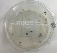 PENNE COMPLÈTE, THON POIS CHICHE, POIVRON, OLIVE VERTE