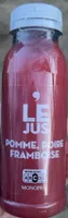 Le jus pomme poire framboise