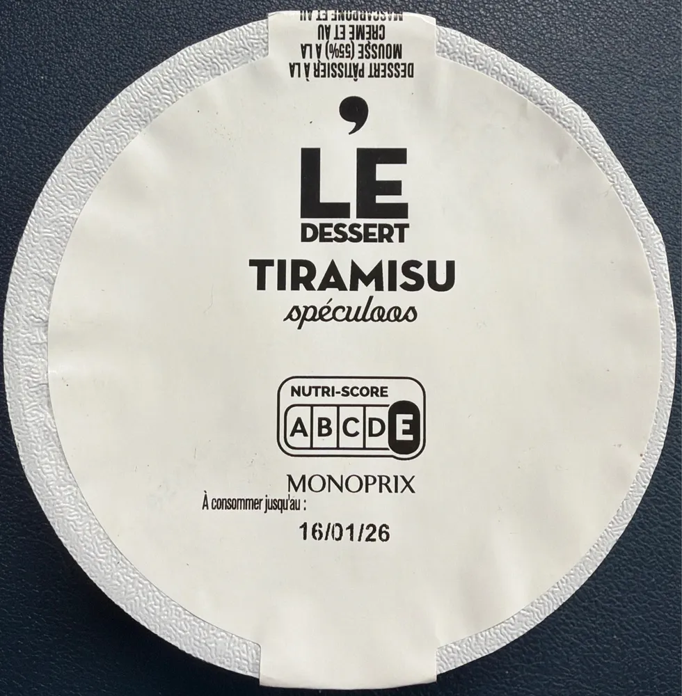 LE DESSERT Tiramisu spéculoos