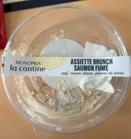 Assiette brunch saumon fumé