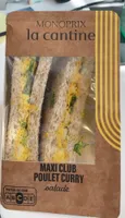 Maxi club Poulet Curry Salade