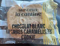 Cookie chocolat blanc amandes caramélisées