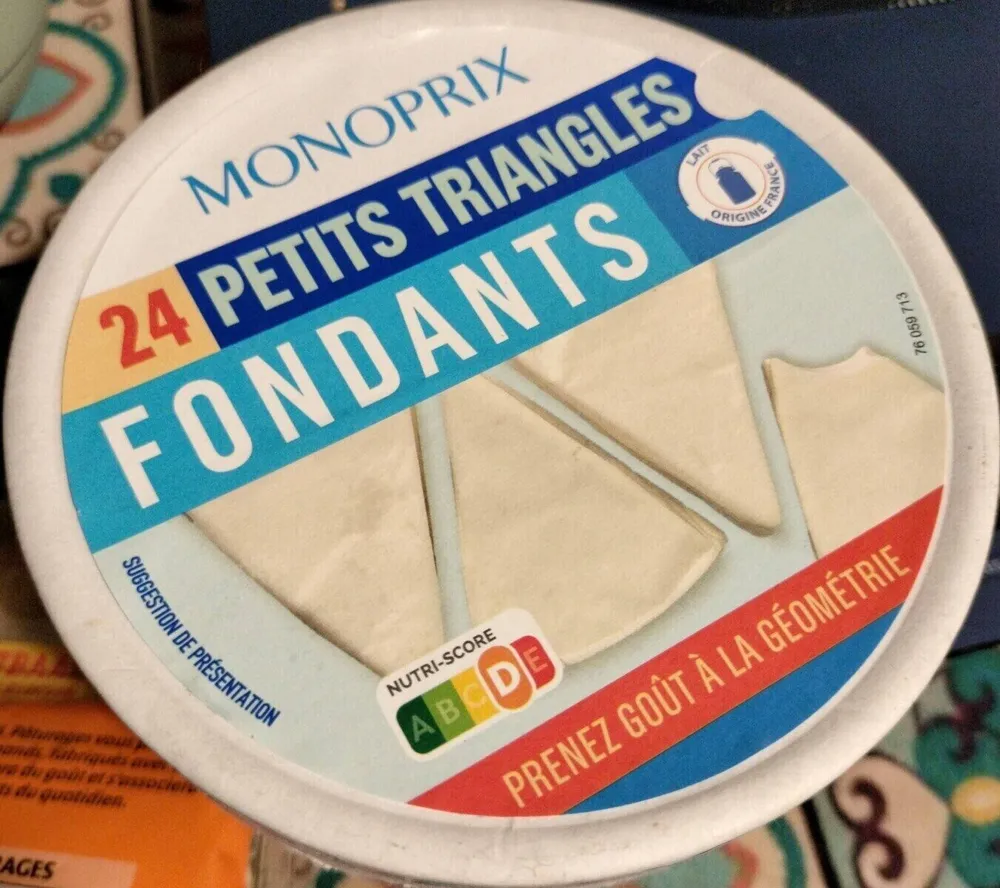 24 petits triangles fondants