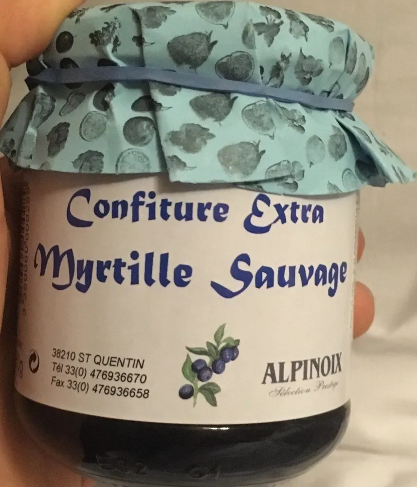 Confiture extra myrtille sauvage
