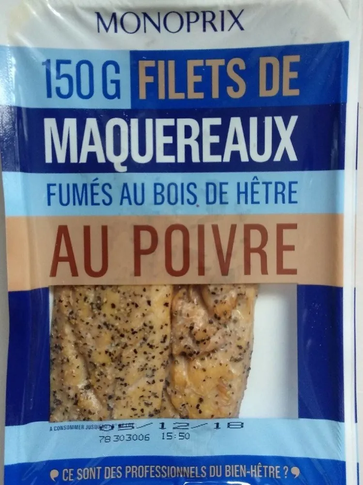 Maquereaux fumés au bois de hêtre
