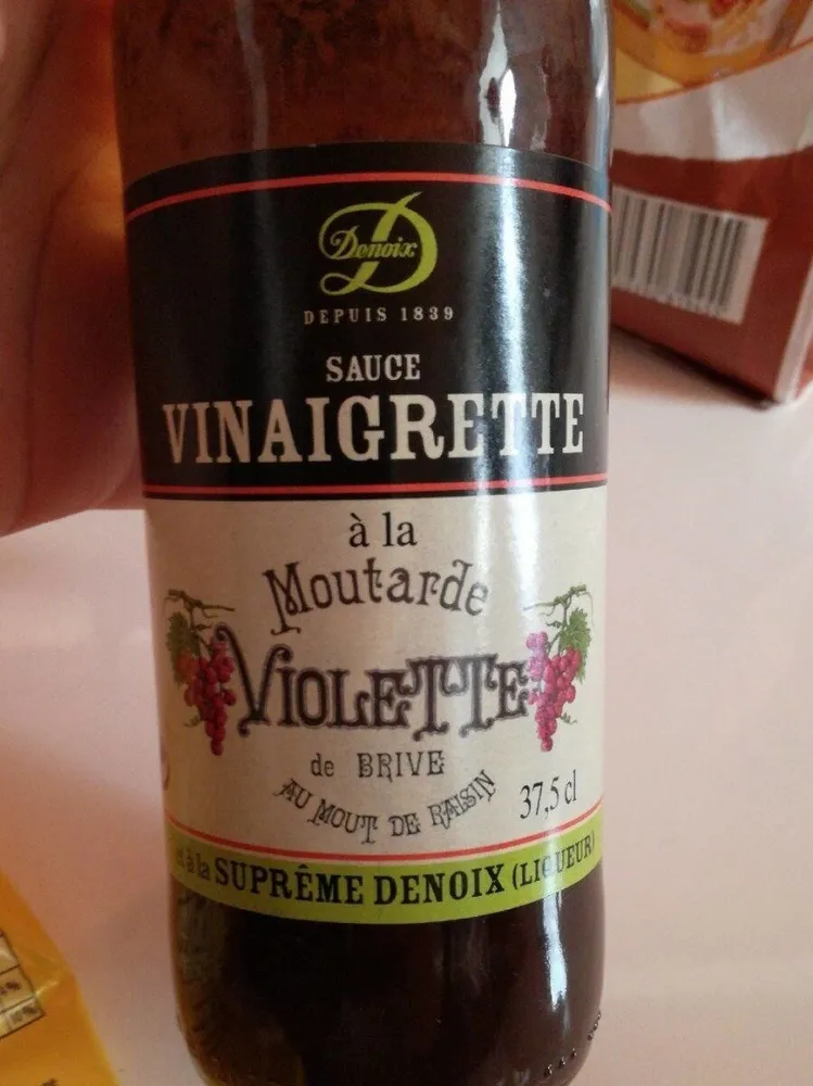 Sauce vinaigrette à la moutarde violette de brive