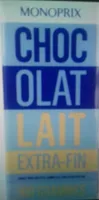 Chocolat lait extra fin