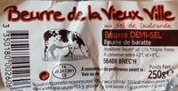 Beurre demi sel au sel de Guerande La Vieux Ville