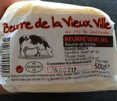 Beurre de baratte demi sel