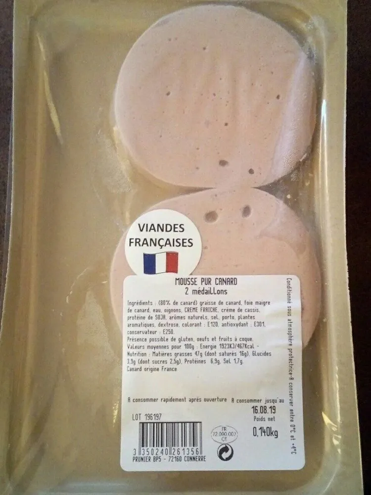 Mousse pur canard