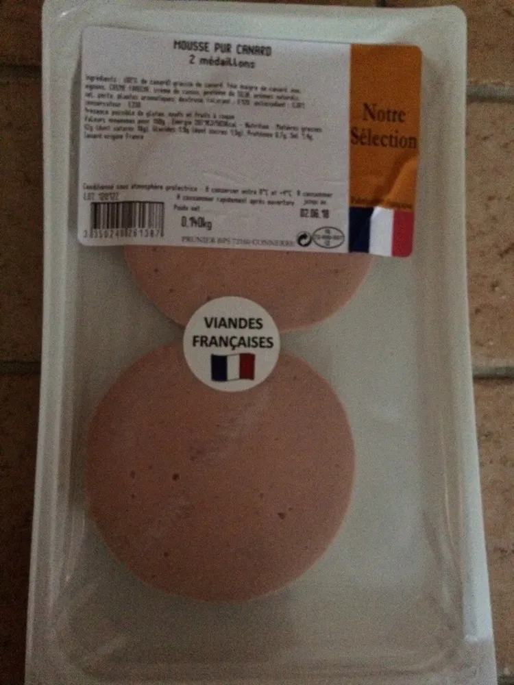 Mousse pur canard