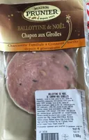 Ballotine de noel chapon girolles