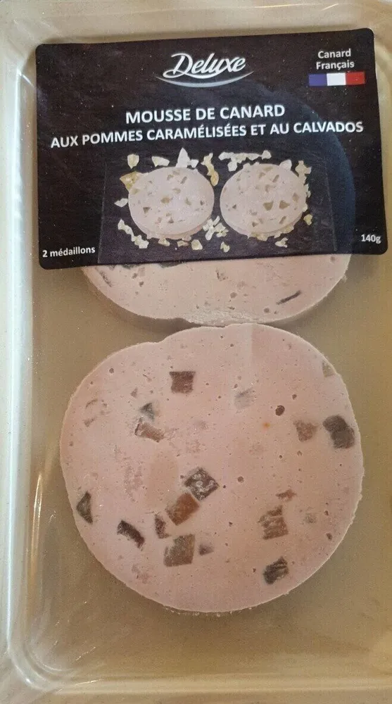 Mousse de canard pommes caramélisées