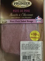 Prunier Pâté de foie la barquette de 170 g