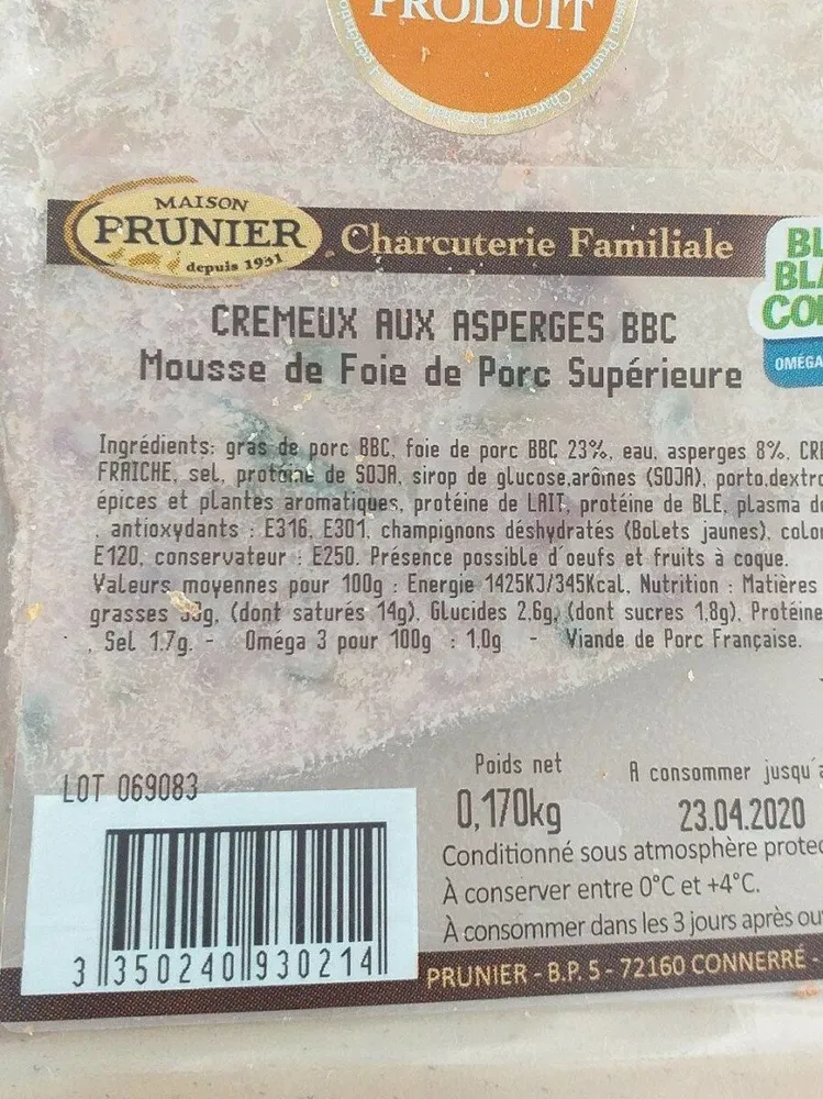 Crémeux aux asperges BBC