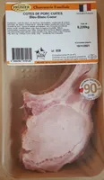 Côtes de porc cuites bleu-blanc-cœur