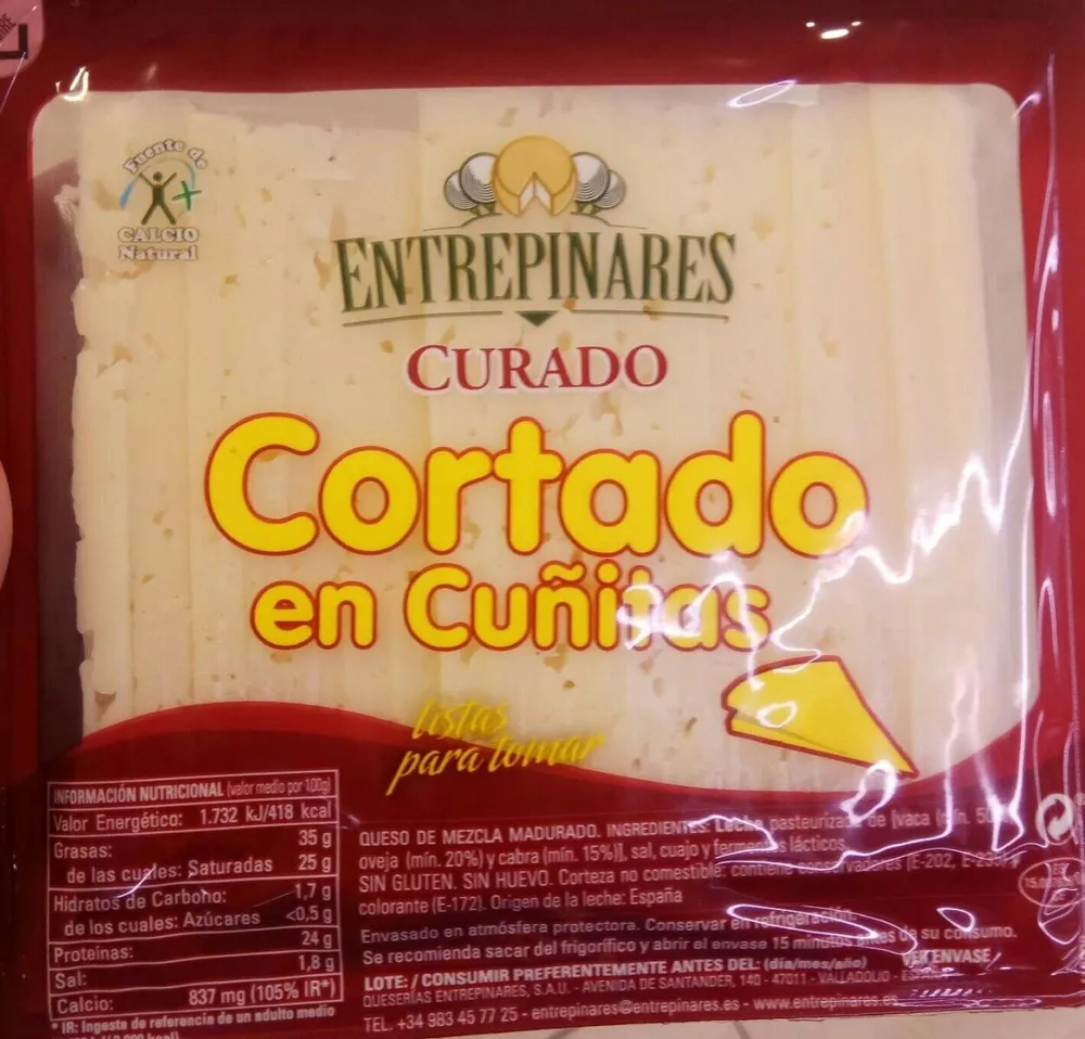Queso cortado