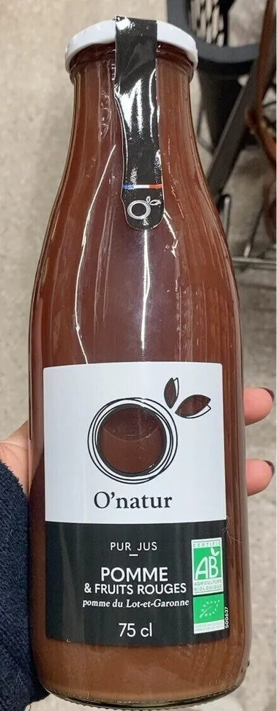Pur Jus Pomme et Fruits rouges