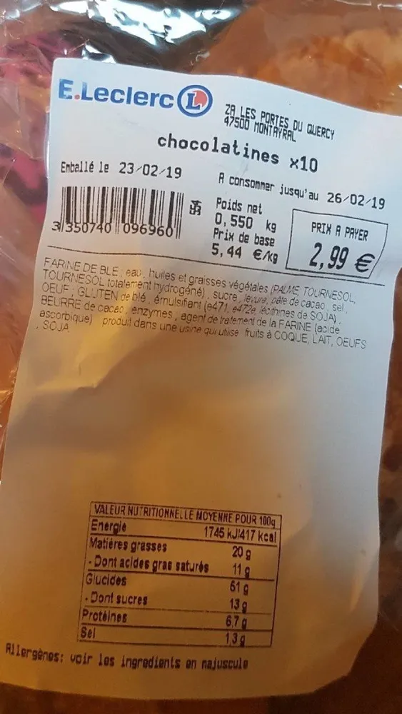 Chocolatines