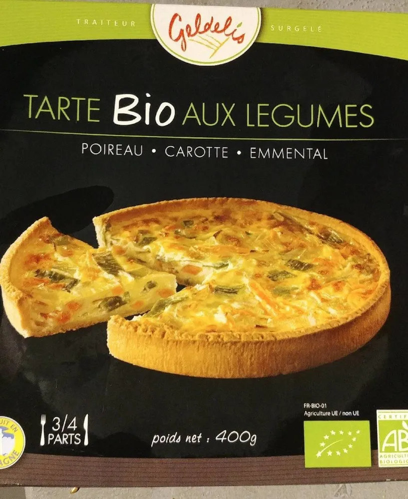 Tarte bio aux légumes