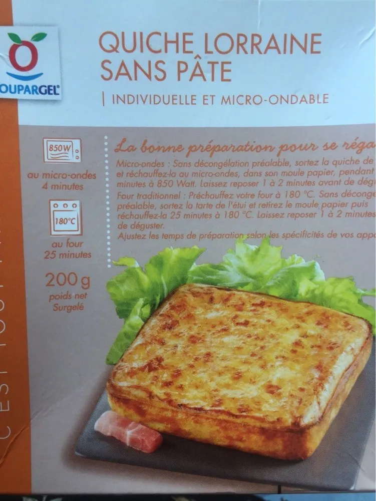 Quiche Lorraine sans pâte