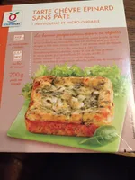 Tarte chevre epinard sans pate