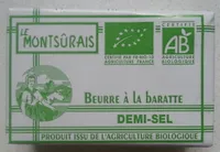 Beurre à la baratte Demi-Sel Bio (80 % MG)