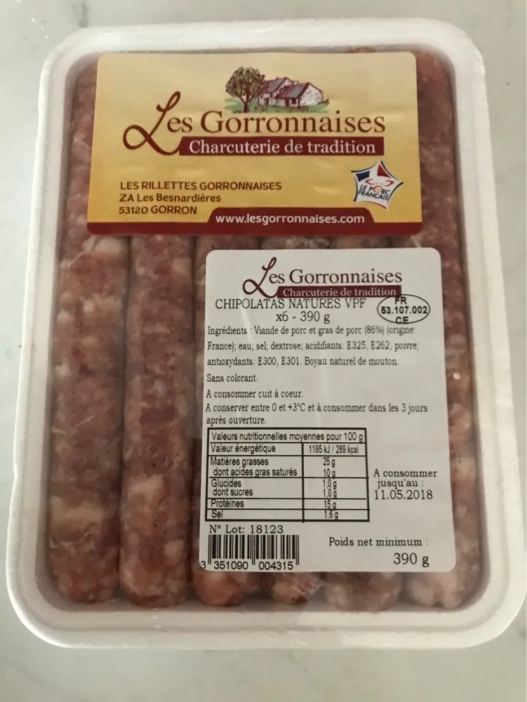 Chipolatas natures