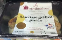 Saucisse grillee puree