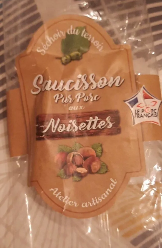 Saucisson pur porc aux noisettes