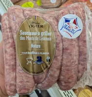 Saucisses à griller des Monts du Lyonnais Nature