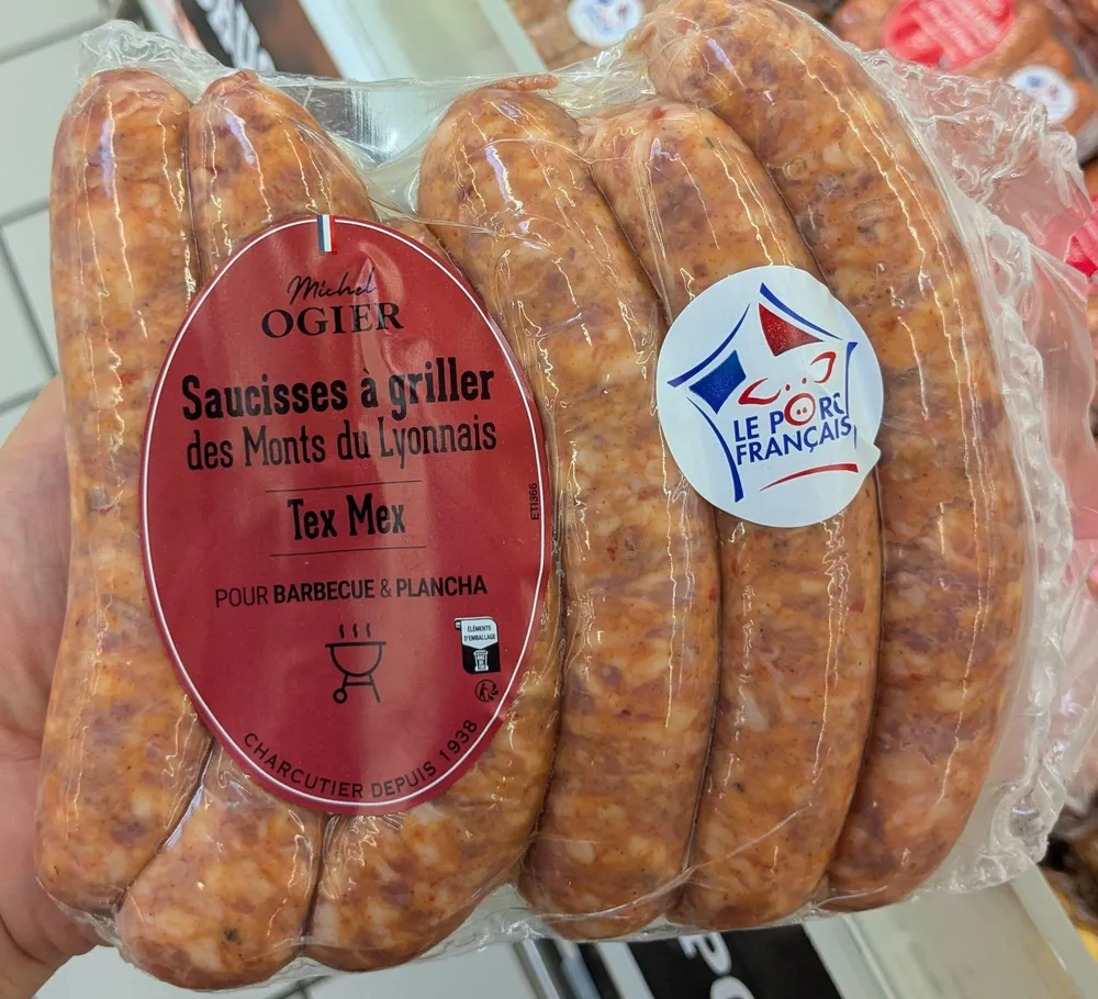 Saucisses à griller des Monts du Lyonnais Tex Mex