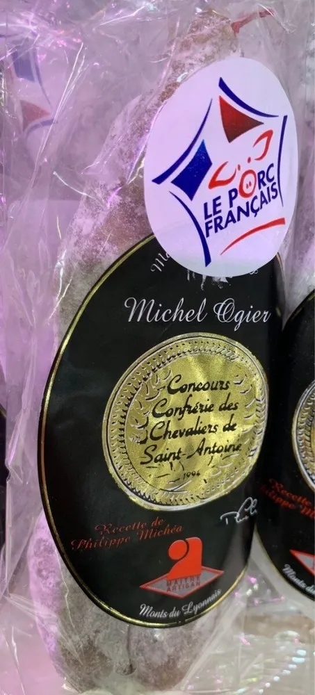 Saucisson sec pur porc superieur medaille d'or