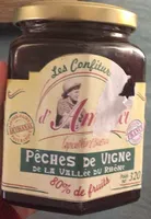 Confiture Pêches de Vigne de la vallée du Rhône