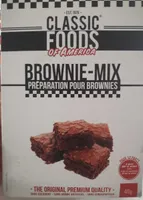 Brownie-mix préparation poir brownies