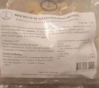 Brochette de poulet poivrons oignons