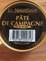 Pate de campagne pur porc LA NAUCELLOISE