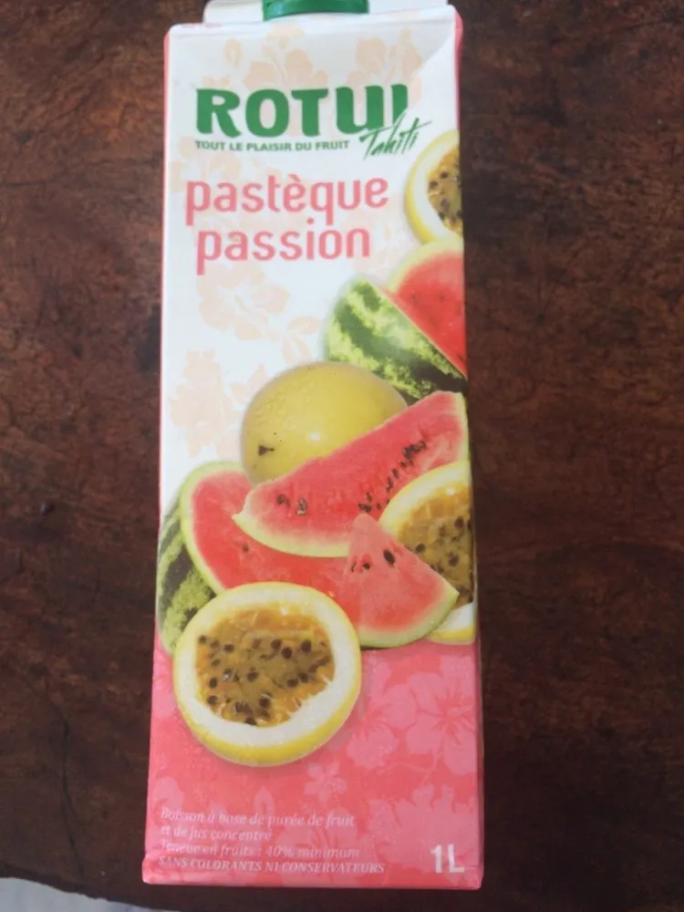 Jus de fruit pastèque passion
