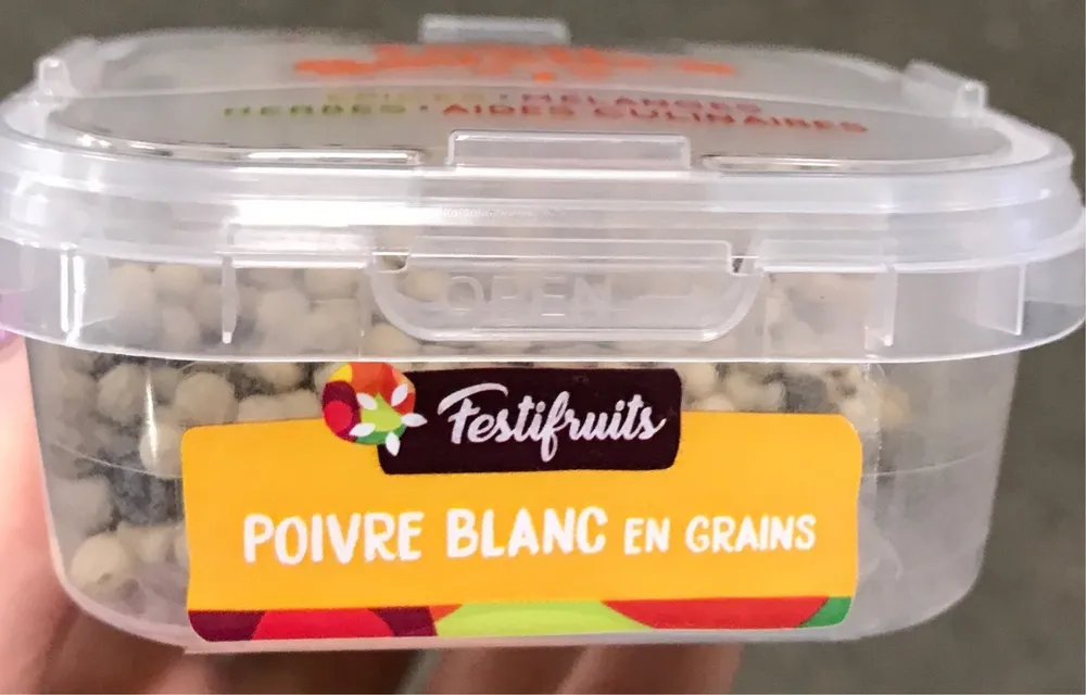 Poivre blanc en grains