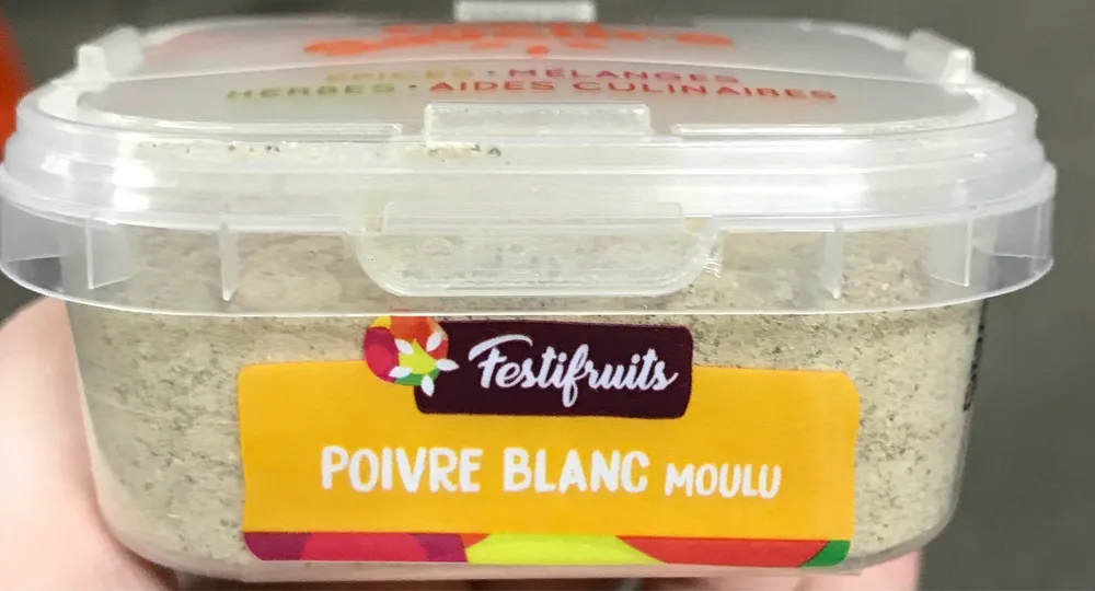 Poivre blanc moulu