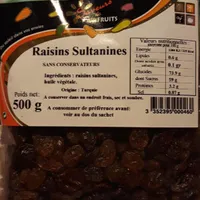 Raisins sultaninez