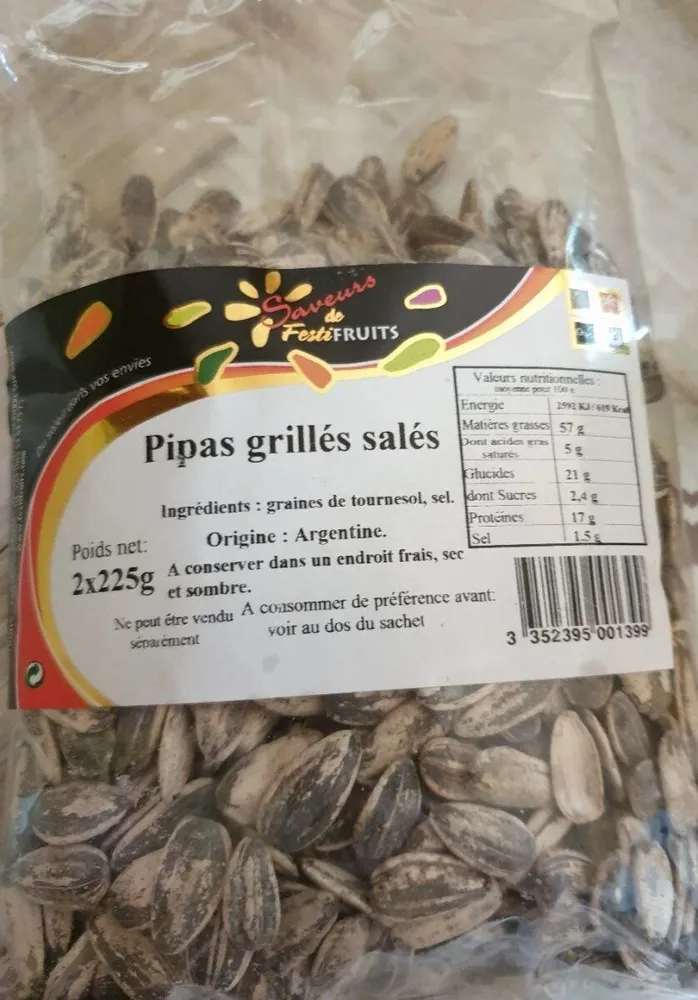 Pipas grillés salés